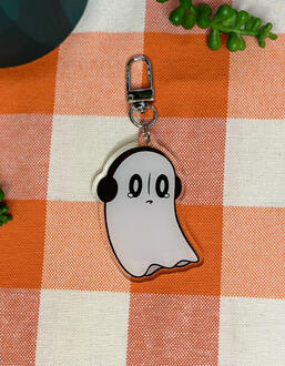Napstablook Keychain Napstablook Keychain