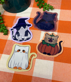 Spooky Kitty Stickers