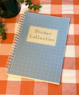 Blue &amp; Pale Yellow Sticker Book