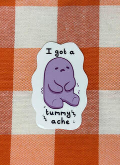 Tummy ache Blorbo Sticker Tummy ache Blorbo Sticker